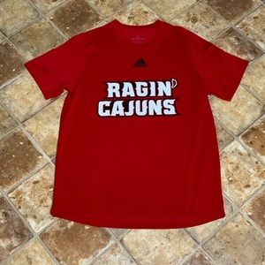 Adidas Red Ragin Cajun Short Sleeve T-Shirt M